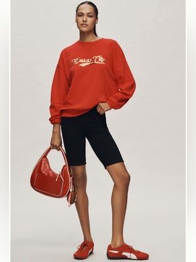 Beach Riot x Anthropologie Script City Sweatshirt, Kansas City, size L, NWT